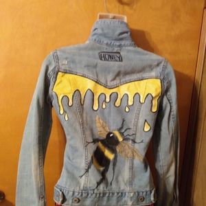 Vtg Y2K Jeans Honeybee Denim Jacket